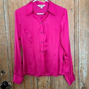 Boden Women's Vibrant Pink Button Down Shirt